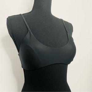 Black Scoop Neck Bikini Top